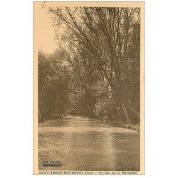 carte postale ancienne 18 SAINT-AMAND-MONTROND. Un Coin sur la Marmande