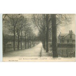 carte postale ancienne 18 SAINT-SATUR. Avenue du Canal 1918