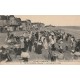 Magnifique lot 2 CPA 44 LA BAULE. La Foule sur la Plage et le Quai 1911