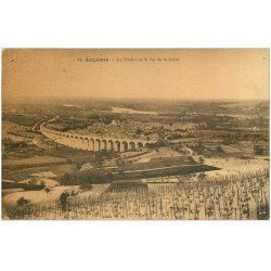 carte postale ancienne 18 SANCERRE. Le Viaduc et le Val de Loire 1925