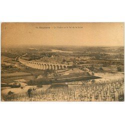 carte postale ancienne 18 SANCERRE. Le Viaduc et le Val de Loire 1925