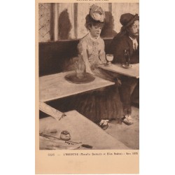 LOT 5 CPA DEGAS. Absinthe, Orchestre Opéra Danseuse bouquet Repasseuses et Femme Bain