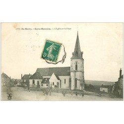 18 SENS-BEAUJEU. L'Eglise et la Place 1910