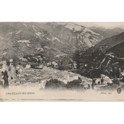 Lot 3 Cpa 26 CHÂTILLON-EN-DIOIS. Village, Cirque Archiane et Mont Glandaz