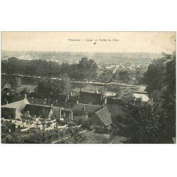 carte postale ancienne 18 VIERZON. Canal et Vallée du Cher