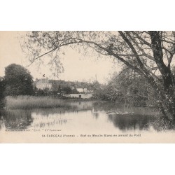 89 SAINT-FARGEAU. Bief du Moulin Blanc en amont du Pont 1936