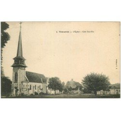 carte postale ancienne 18 VOUZERON. L'Eglise 1918