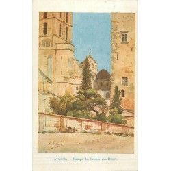 2 Cpa 84 AVIGNON. Rampe Rocher des Doms et Tour Angle Palais des Papes