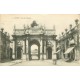4 cpa 54 NANCY. Cathédrale rue Constitution 1903, Palais Gouvernement, Arc Triomphe et Pont Essey