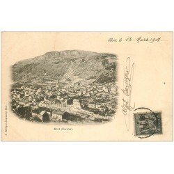 carte postale ancienne 19 BORT. Vue général. Timbre 1 centime 1901