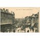 carte postale ancienne 19 BRIVE. Avenue de la Gare. Hôtel de France et Coiffeur