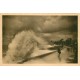 3 cpa 76 LE TREPORT. Falaises sur Plage 1937 et Vagues jour de haute Marée