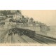 3 cpa 50 LE MONT-SAINT-MICHEL. Arrivée du Train sur la Digue et les Remparts 1921