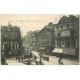 carte postale ancienne 19 BRIVE. Grande Place et Rue de l'Hôtel de Ville 1903. Maison Renaudie