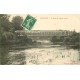 2 cpa 51 ANGLURE. Rue principale de la Ville 1916 et Pont du Chemin de fer