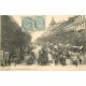 2 cpa 75002-75009 PARIS Bus à plateforme et hippomobiles ainsi que fiacres Boulevard des Italiens 1905