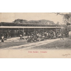 Sri Lanka Ceylon Ceylan COLOMBO. Fruit Market 1904