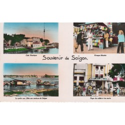 VIET NAM. Saïgon Pêche aux filets, foyer soldat, Club Nautique