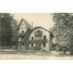 2 cpa 95 SAINT-PRIX. Villa du Coteau et Château de la Chasse 1903