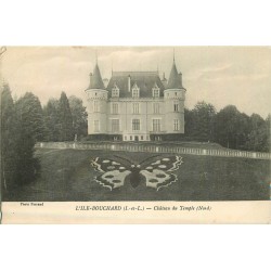 2 cpa 37 L'ILE BOUCHARD. Château du Temple et Entrée du Parc 1917