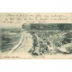 3 cpa 76 FECAMP. Promenade Jetée, Salle Abbés Musée et Plage 1907-19-03
