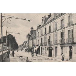 37 TOURS. Pharmacie, Coiffeur et fumisterie Quai Paul-Bert 1914