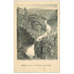 carte postale ancienne 19 GIMEL Cascades. Les Cascades vue d'ensemblr
