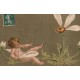 Superbe carte gaufrée L'ANGE ou ANGELOT avec la Marguerite à effeuiller 1907 "beaucoup"