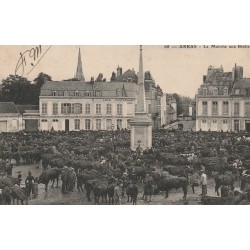 62 ARRAS. Le Marché aux Bestiaux 1914