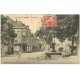 carte postale ancienne 19 MEYSSAC. Grande-Place 1909. Coiffeur Lescale et David Tabac