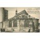 carte postale ancienne 03 GANNAT. Eglise Sainte-Croix animation
