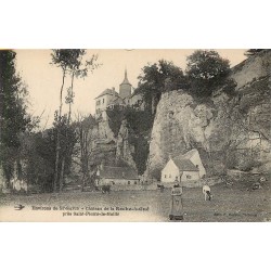 2 cpa 86 SAINT-SAVIN-SUR-GARTEMPE. Château Roche-à-Gué et de la Guitière animation
