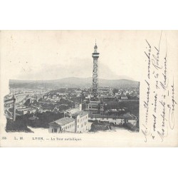 2 cpa 69 LYON. Tour métallique 1902 et les Chartreux Mont d'Or 1904