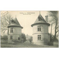 carte postale ancienne 19 POMPADOUR. Entrée des Haras 1906