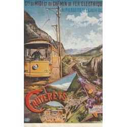65 CAUTERETS. Carte impeccable pour les chemins de fer du Midi 1908