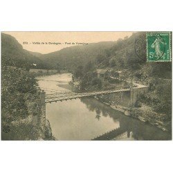 carte postale ancienne 19 PONT DE VERNEJOUX 1913. Chamboulive