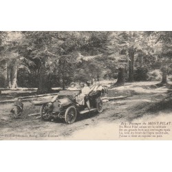 42 MONT-PILAT. Voiture ancienne décapotable pour pique-nique 1915