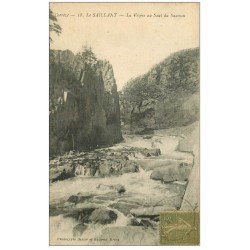 carte postale ancienne 19 SAILLANT. La Vézère au Saut du Saumon