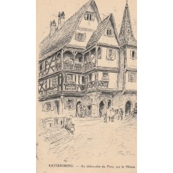 68 KAYSERSBERG. Au débouché du Pont sur la Weiss 1926