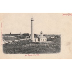 62 BERCK-PLAGE. Le Phare et la Ville vers 1900
