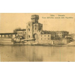 2 cpa PISA. Torre Arsenale della Republica et Duomo, Battistero Campanile 1917
