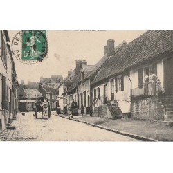 62 DESVRES. Attelage Rue du Pont-des-Chaux ou de la Belle Croix 1913