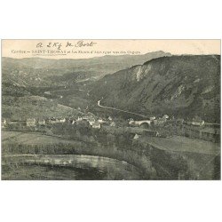 carte postale ancienne 19 SAINT-THOMAS. Les Monts d'Auvergne vues des Orgues 1918