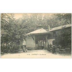 carte postale ancienne 03 GANNAT. La Rotonde Bar Buvette