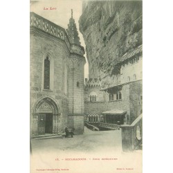 PROMOTION 3 cpa 46 ROCAMADOUR. Cour intérieur et vues générales