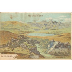 5 cpa 63 LE MONT-DORE. Monts Dore, Grande Cascade, Lac Servières, Vallée Sancy, Roches Tuilière