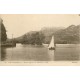 4 cpa 74 ANNECY. Port Mont Veyrier, Lac, Île des Cygnes et Parmelan