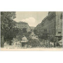 carte postale ancienne 20 AJACCIO. Le Cours Napoléon LL.