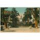 carte postale ancienne 20 AJACCIO. Place des Palmiers Fontaine des Quatre Lions 1928