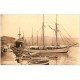 carte postale ancienne 20 AJACCIO. Quai Napoléon. Yacht et Paquebot